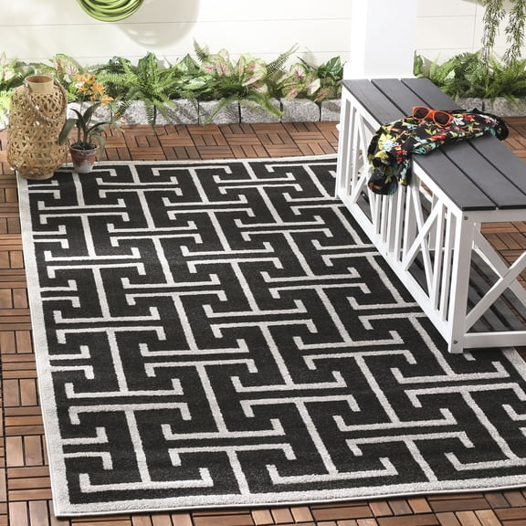 Safavieh Amherst Denton Geometric Area Rug, Anthracite/Light Gray, 5'3" x 8'