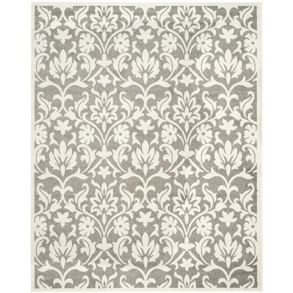 SAFAVIEH Amherst Jerrald Geometric Area Rug, Dark Grey/Beige, 8' x 10'