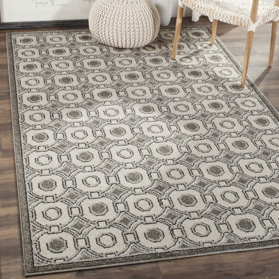 Safavieh Amherst Kenesa Geometric Area Rug, Ivory/Gray, 3' x 5'