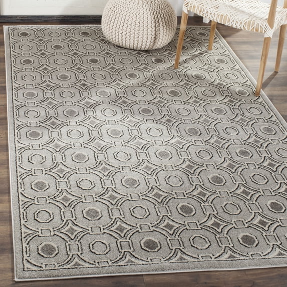 Safavieh Amherst Kenesa Geometric Area Rug, Light Gray/Ivory, 3' x 5'