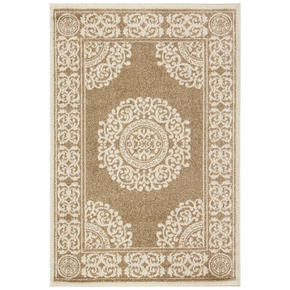SAFAVIEH Amherst Lairos Oriental Area Rug, Wheat, 4' x 6'