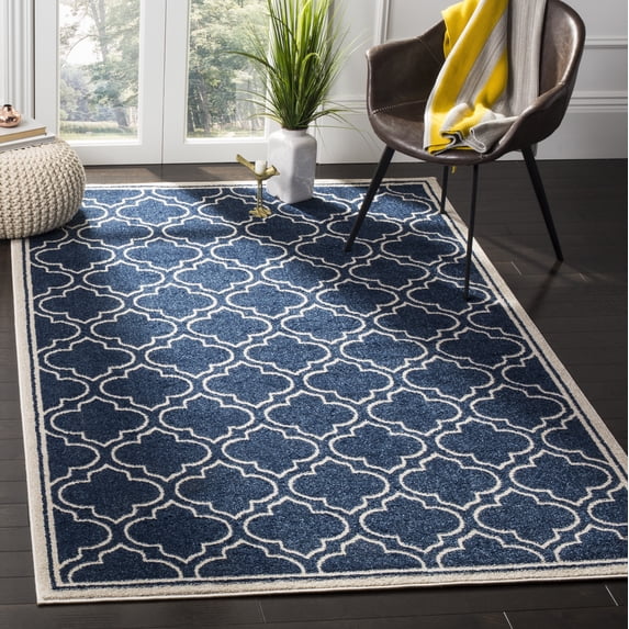 Safavieh Amherst Mason Geometric Area Rug, Navy/Ivory, 5' x 8'