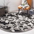 thumbnail image 1 of Safavieh Amherst Millard Floral Area Rug, Anthracite/Light Gray, 7' x 7' Round, 1 of 9