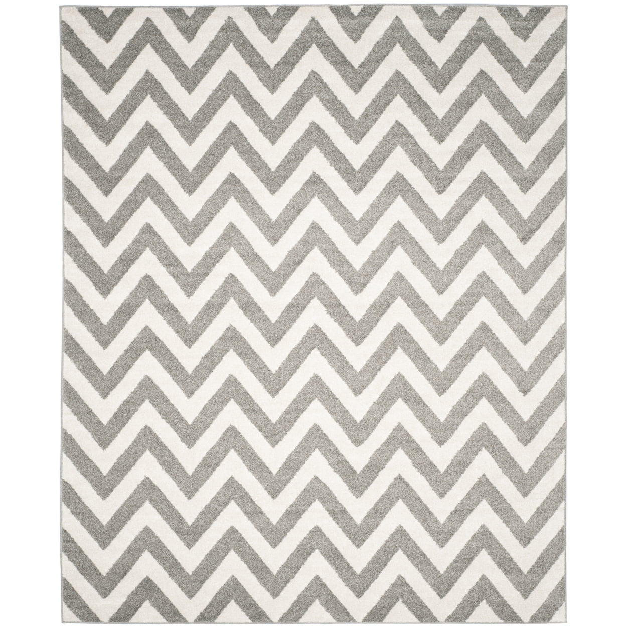 Elysian 54" Dark Grey & Beige Geometric Wool-Blend Area Rug