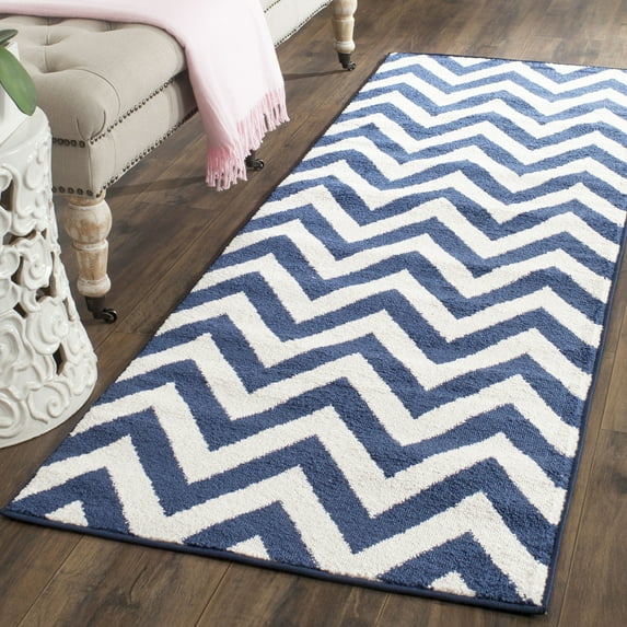 Safavieh Amherst Peronal Geometric Runner Rug, Navy/Beige, 2'3" x 11'