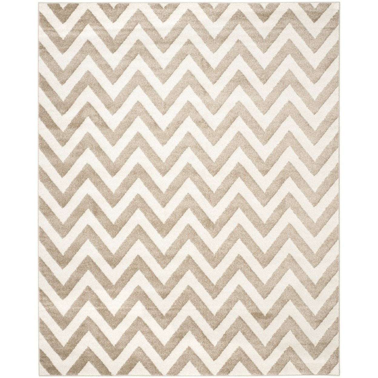Amherst Wheat & Beige Geometric Synthetic 30" Area Rug