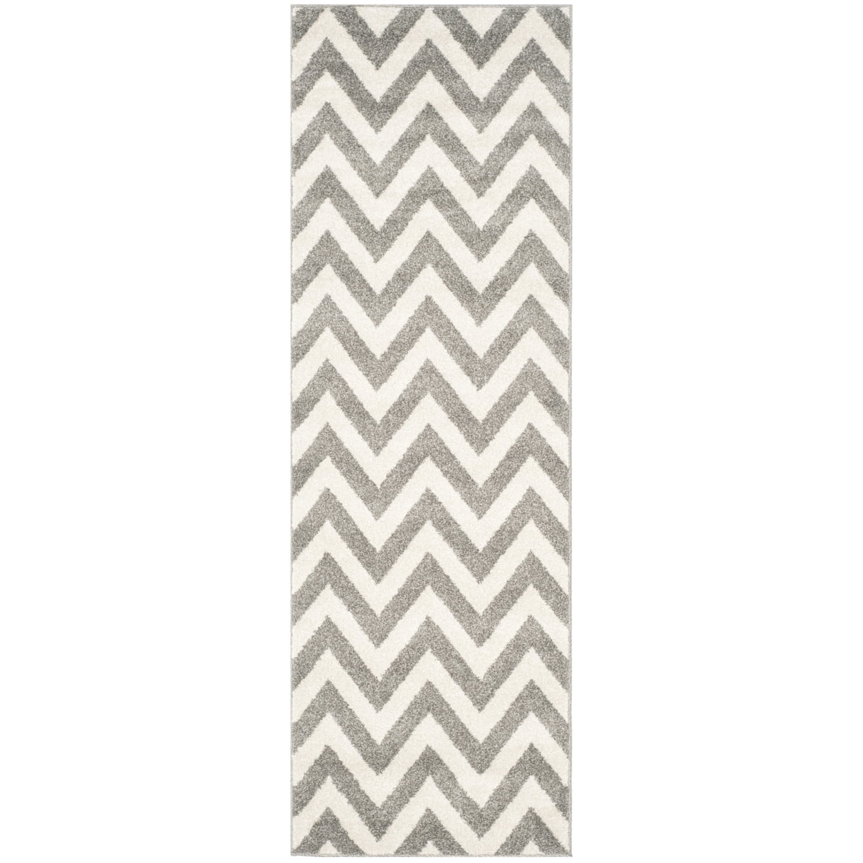 Reversible Dark Grey and Beige Hand-Knotted Easy-Care Area Rug