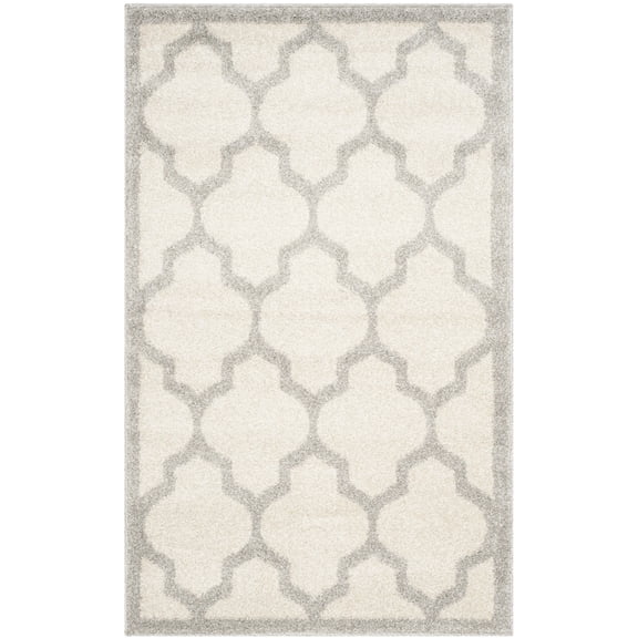 SAFAVIEH Amherst Roderick Geometric Area Rug, Beige/Light Grey, 2'6" x 4'
