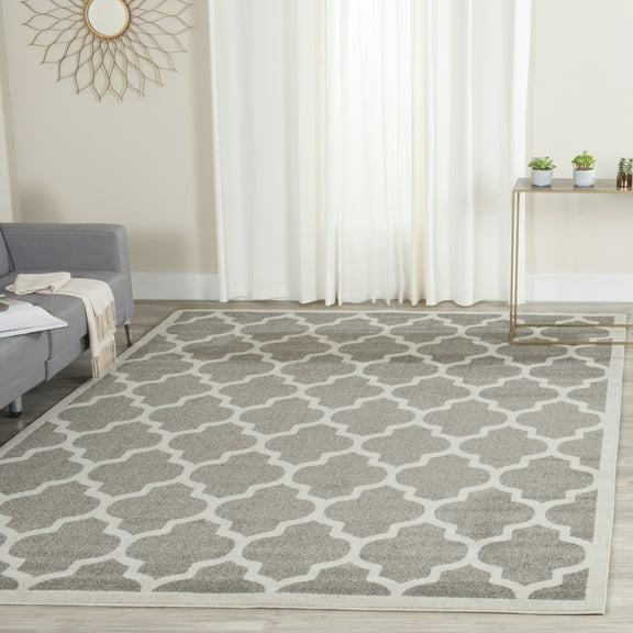 Safavieh Amherst Roderick Geometric Area Rug, Dark Gray/Beige, 9' x 9' Square