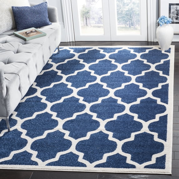 Safavieh Amherst Roderick Geometric Area Rug, Navy/Beige, 9' x 12'