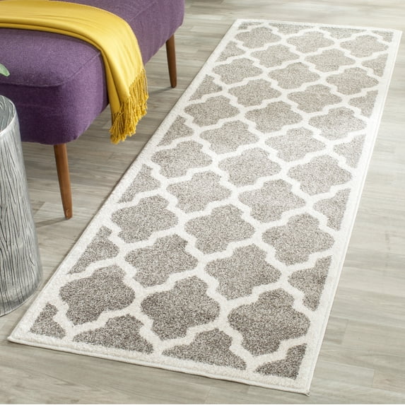 Safavieh Amherst Roderick Geometric Runner Rug, Dark Gray/Beige, 2'3" x 7'