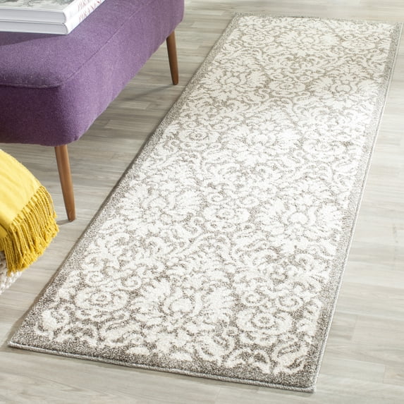 Safavieh Amherst Rosabel Geometric Runner Rug, Dark Gray/Beige, 2'3" x 9'