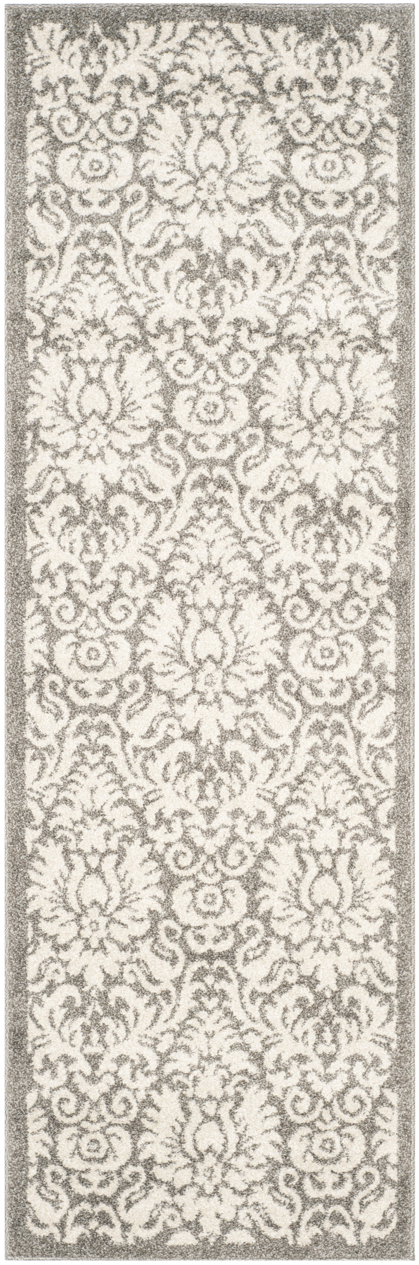 SAFAVIEH Amherst Rosabel Geometric Runner Rug, Dark Grey/Beige, 2'3" x ...