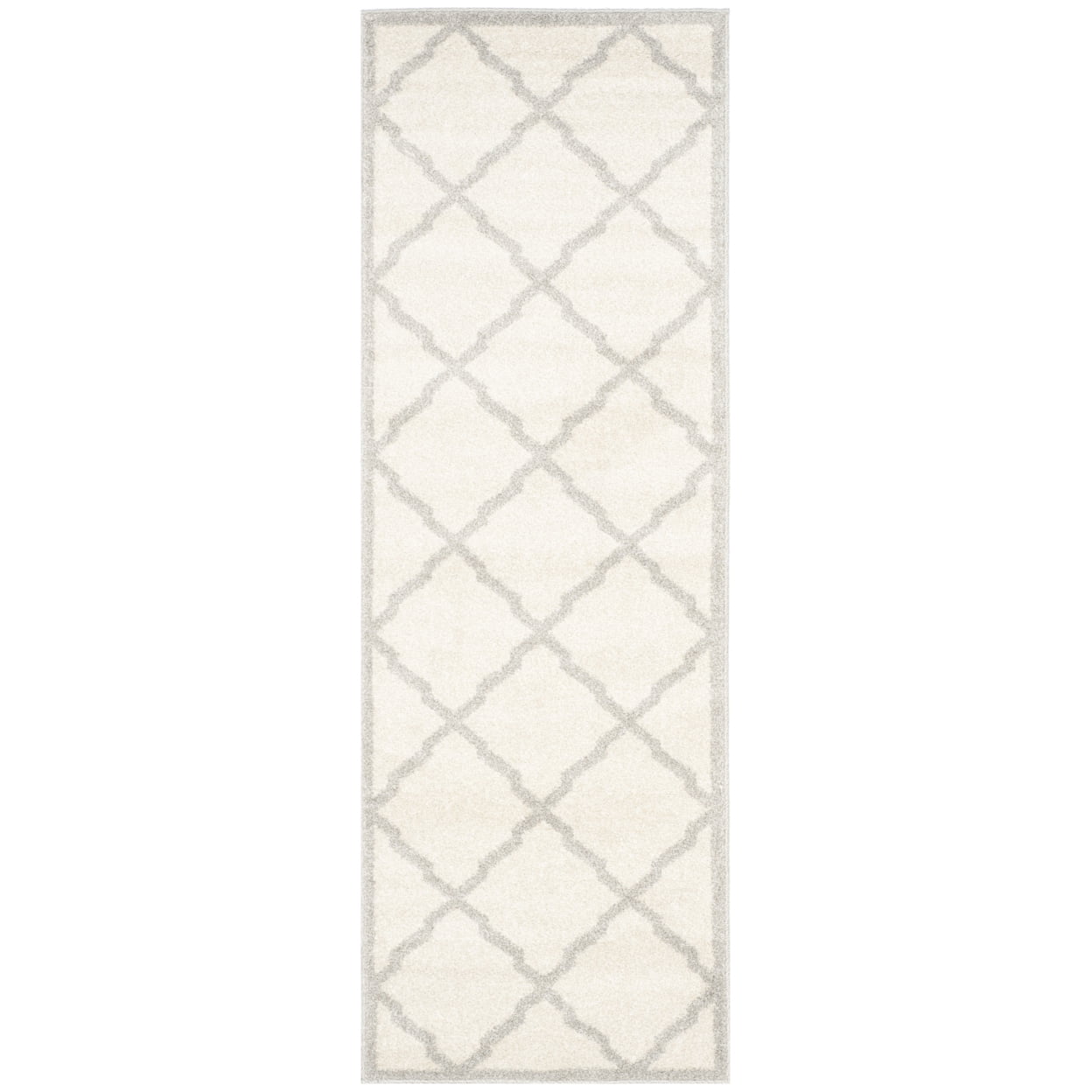 Reversible Easy-Care Synthetic Gray Area Rug - Handmade & Washable