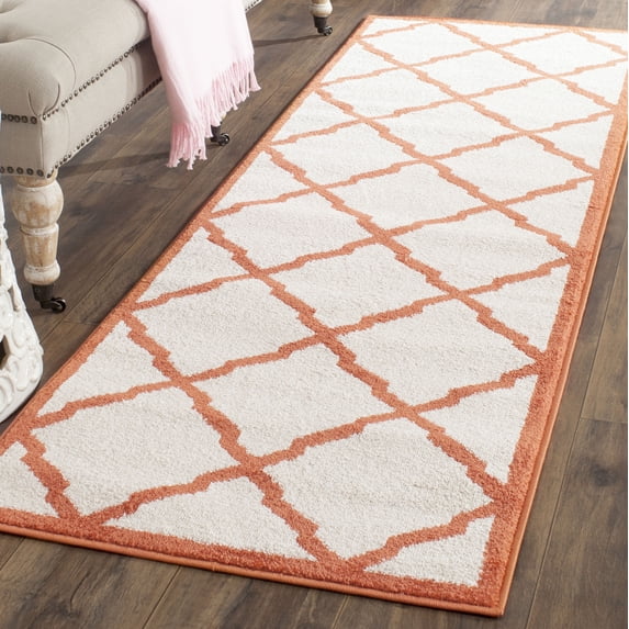 Safavieh Amherst Sharalyn Geometric Runner Rug, Beige/Orange, 2'3" x 11'