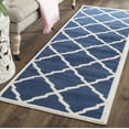 thumbnail image 1 of Safavieh Amherst Sharalyn Geometric Runner Rug, Navy/Beige, 2'3" x 7', 1 of 9