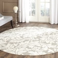 thumbnail image 1 of Safavieh Amherst Thorburn Floral Area Rug, Dark Gray/Beige, 7' x 7' Round, 1 of 8