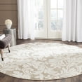 thumbnail image 1 of Safavieh Amherst Thorburn Floral Area Rug, Wheat/Beige, 7' x 7' Round, 1 of 8