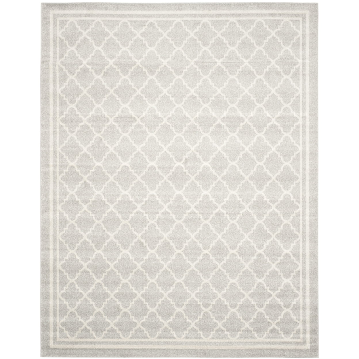 Gray Geometric 8' x 10' Synthetic Area Rug