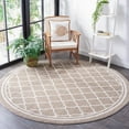 thumbnail image 1 of Safavieh Amherst Trina Geometric Area Rug, Wheat/Beige, 3' x 3' Round, 1 of 8