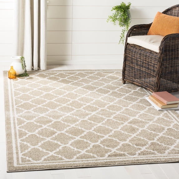Safavieh Amherst Trina Geometric Area Rug, Wheat/Beige, 3' x 3' Square