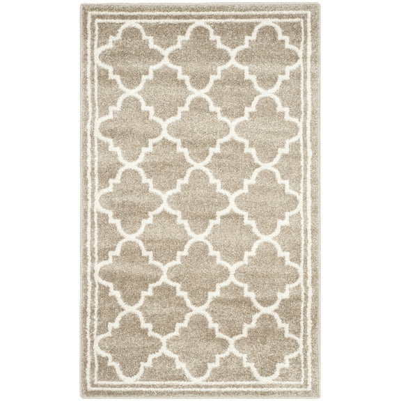 SAFAVIEH Amherst Trina Geometric Area Rug, Wheat/Beige, 4' x 6'