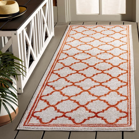 Safavieh Amherst Trina Geometric Runner Rug, Beige/Orange, 2'3" x 9'