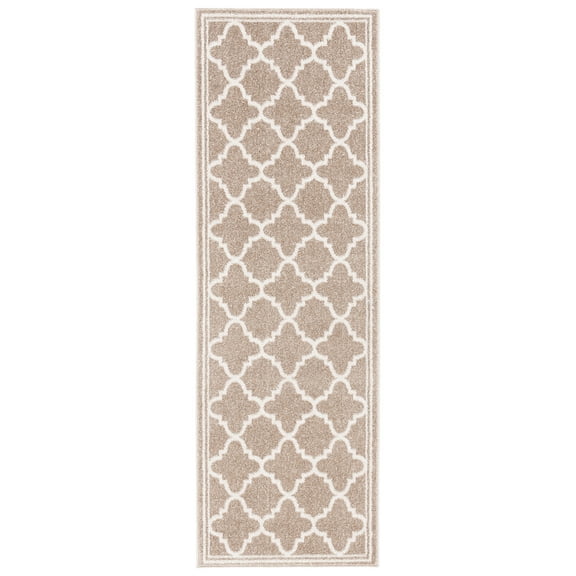 SAFAVIEH Amherst Trina Geometric Runner Rug, Wheat/Beige, 2'3" x 5'