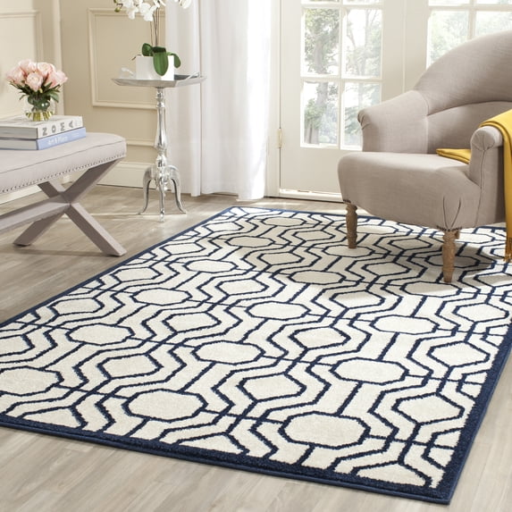 Safavieh Amherst Vivian Geometric Area Rug, Ivory/Navy, 9' x 12'