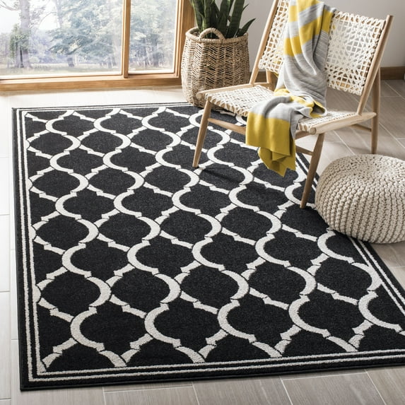 Safavieh Amherst Wendy Geometric Area Rug, Anthracite/Ivory, 5'3" x 8'