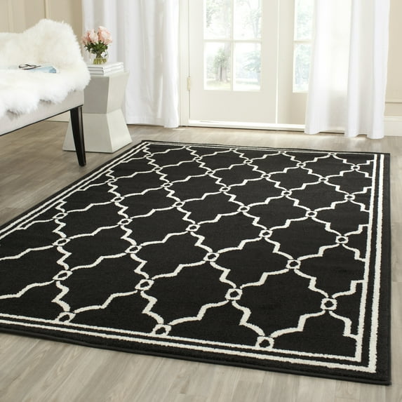 Safavieh Amherst Wesley Geometric Area Rug, Anthracite/Ivory, 8' x 10'