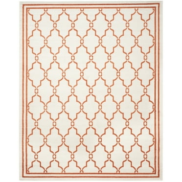 SAFAVIEH Amherst Wesley Geometric Area Rug, Beige/Orange, 6' x 9'
