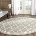 thumbnail image 1 of Safavieh Amherst Wesley Geometric Area Rug, Dark Gray/Beige, 7' x 7' Round, 1 of 8