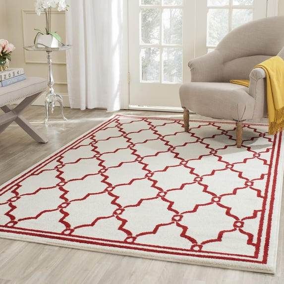 Safavieh Amherst Wesley Geometric Area Rug, Ivory/Red, 2'6" x 4'