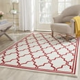 thumbnail image 1 of Safavieh Amherst Wesley Geometric Area Rug, Ivory/Red, 4' x 6', 1 of 12