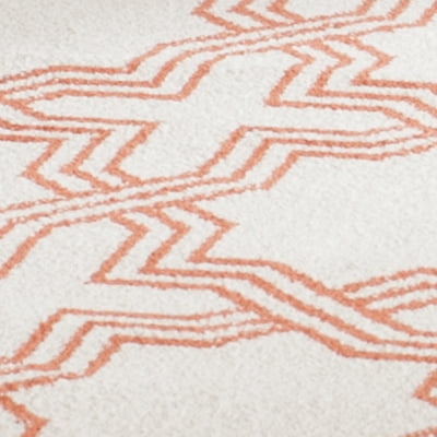 Safavieh Amherst William Geometric Area Rug, Ivory/Orange, 4' x 6'