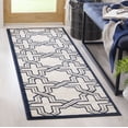thumbnail image 1 of Safavieh Amherst William Geometric Runner Rug, Ivory/Navy, 2'3" x 7', 1 of 8