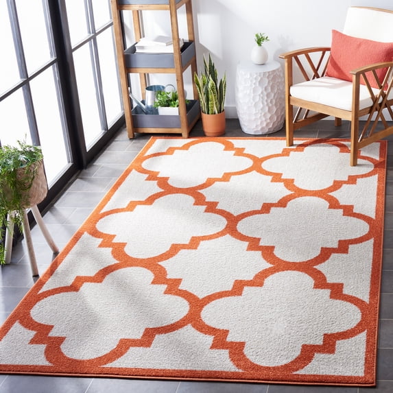 Safavieh Amherst Willmer Geometric Area Rug, Beige/Orange, 8' x 10'