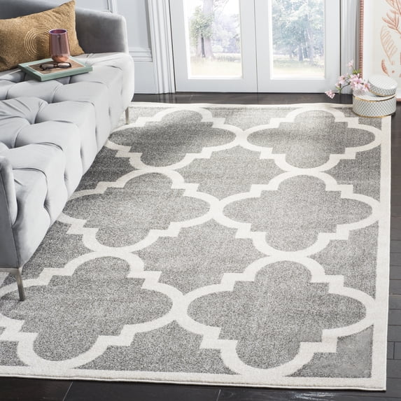 Safavieh Amherst Willmer Geometric Area Rug, Dark Gray/Beige, 9' x 12'