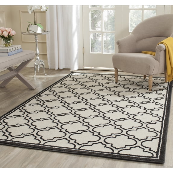 Safavieh Amherst Wilson Geometric Area Rug, Ivory/Anthracite, 2'6" x 4'