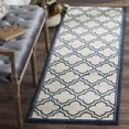 thumbnail image 1 of Safavieh Amherst Wilson Geometric Runner Rug, Ivory/Navy, 2'3" x 7', 1 of 8