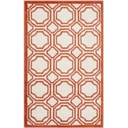 Safavieh Amherst Winnie Geometric Area Rug, Ivory/Orange, 2'6" x 4'