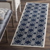Safavieh Amherst Winnie Geometric Runner Rug, Navy/Ivory, 2'3" x 8'