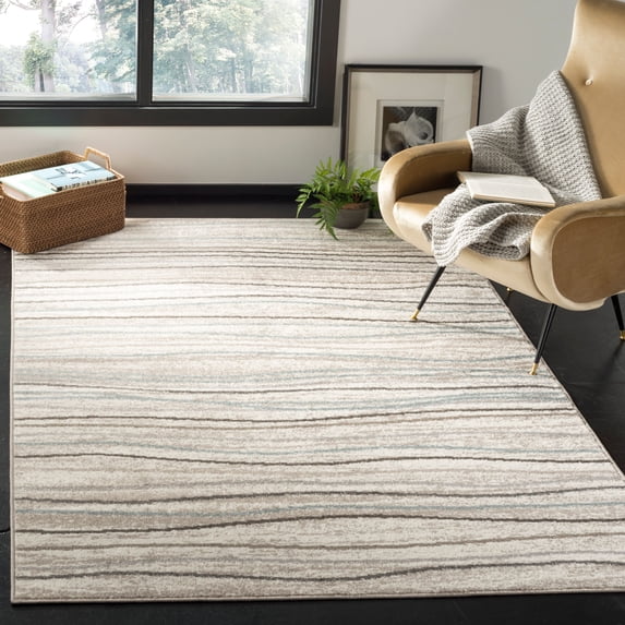 SAFAVIEH Amsterdam Aragon Striped Area Rug, Cream/Beige, 3' x 5'