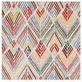 thumbnail image 1 of SAFAVIEH Amsterdam Earnestine Geometric Area Rug, Ivory/Red, 6'7" x 6'7" Square, 1 of 8