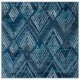 thumbnail image 1 of SAFAVIEH Amsterdam Earnestine Geometric Area Rug, Navy/Aqua, 6'7" x 6'7" Square, 1 of 8