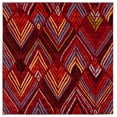 thumbnail image 1 of SAFAVIEH Amsterdam Earnestine Geometric Area Rug, Red/Terracotta, 6'7" x 6'7" Square, 1 of 8