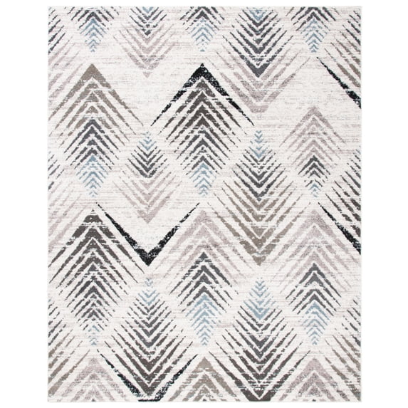SAFAVIEH Amsterdam Earnestine Geometric Faded Area Rug, Cream/Beige, 6'7" x 6'7" Square