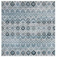 thumbnail image 1 of SAFAVIEH Amsterdam Gladwin Geometric Area Rug, Blue/Ivory, 4' x 4' Square, 1 of 9