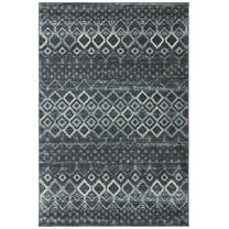 SAFAVIEH Amsterdam Gladwin Geometric Area Rug, Dark Grey/Light Grey, 2'3" x 4'
